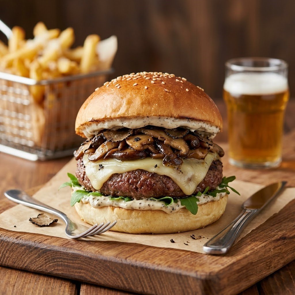 Truffle Mushroom Burger